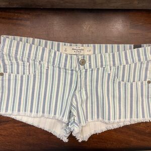 Size 4 (27) Denim Low Rise Abercrombie and Fitch shorts NWT
